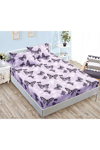 CHIRASO CHIRASO Fitted Sheet Set, Satin Cotton, 160x200 cm and 2 Pillowcases 52x80 cm