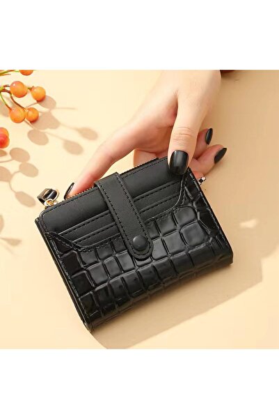 JZS Women's RFID Blocking Bifold Wallet Zipper Leather Coin Purse Holder