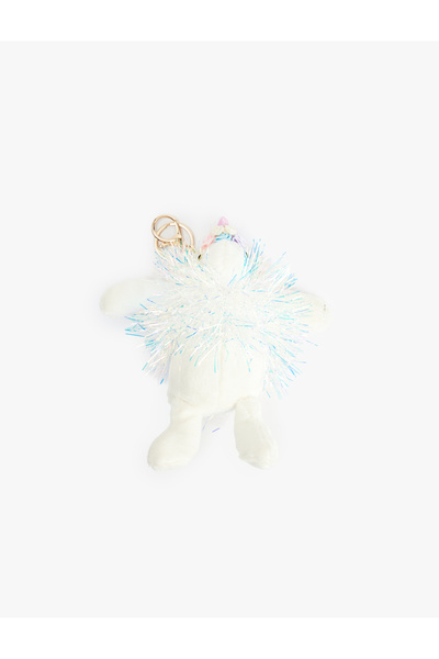 Koton Işıltılı Ponpon Detaylı Unicorn Peluş Anahtarlık