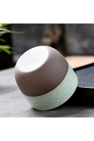 KB Coarse pottery coffee mug, handmade, Arabica coffee cup, Tea cup, 120ml, 1pc