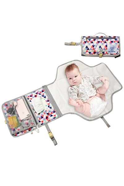 JZS Portable Diaper Changing Pad, Waterproof Travel Table with Wipes Pocket