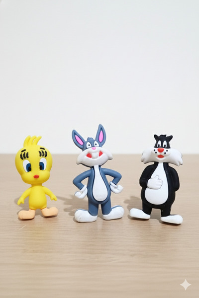 Best 3'lü looney tunes sürpriz figürler