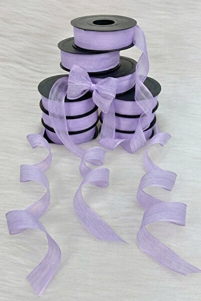 ZEYMERADE Κορδέλα λιλά λινό νοπέλι 2,5 εκ. 20 μέτρα, Κορδέλα διακόσμησης δώρου ειδικής περίστασης για προσωπικό δώρο