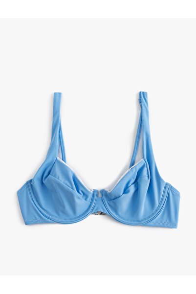 Koton Bikini Top with Lace Trim Underwire