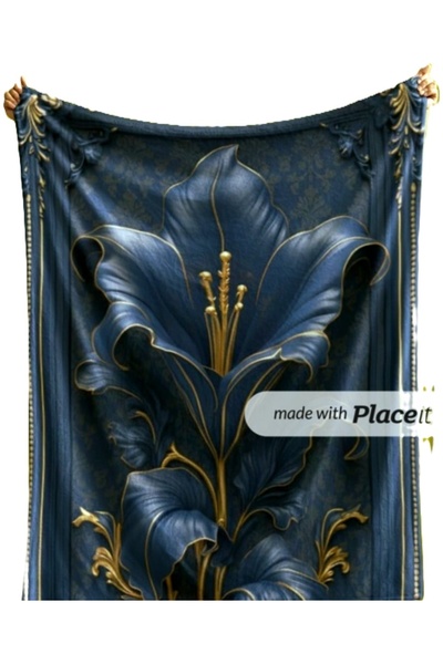 AngelsHome Special Design Luxury 100*150 cm Quick Drying Water Absorbent Bathroom&Beach&Sports Towel Lotus Flower