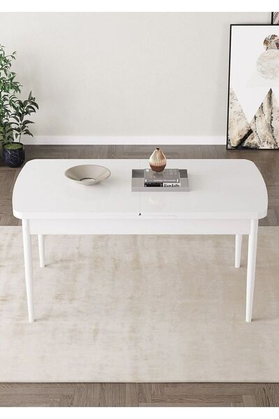 SHOOVVEL Venna Serisi MDF 70x114 Ahşap Ayaklı Açılır Üst Kalite Mutfak Masası...
