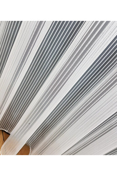 ervin Sparse Pleated Akita Thick Striped Tulle Curtain – Modern Minimal Striped Design | Fresh and Stylish Posture