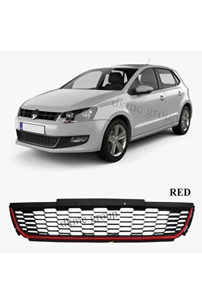 VOLKSPAR POLO ÖN TAMPON ORTA IZGARASI KIRMIZI GTI TİP 2010 2011 2012 2013 201...