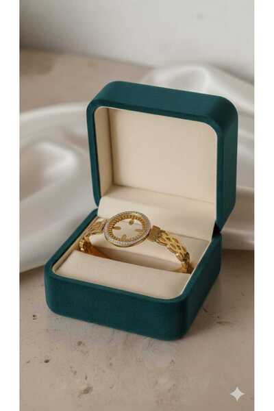 bujiteris 💎 Çeyrek Altın Uyumlu Modern Kelepçe Bilezik