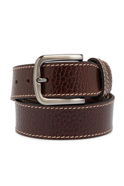 Tergan Kahve Hakiki Deri Erkek Kemer - S1EK00000377-D63