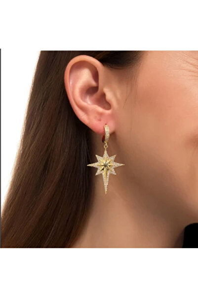 Store Kuzey Yıldızı Gold Küpe