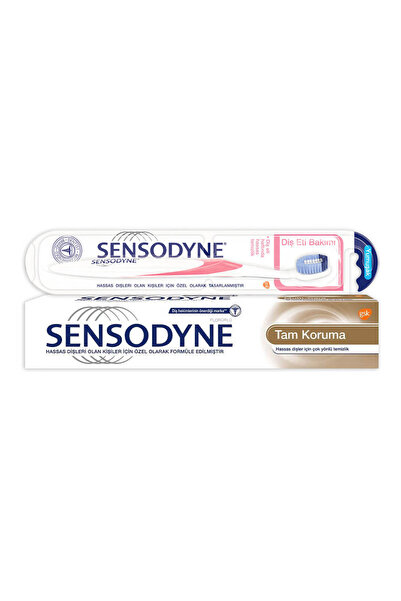 Sensodyne Tam Koruma Diş Macunu 75ml Diş Eti Bakımı Fırça Seti