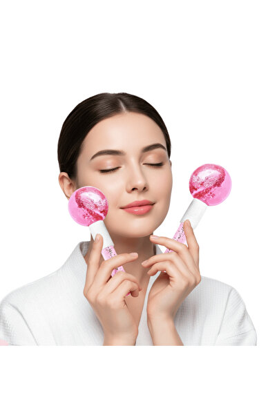 OferteTop Set of 2 Facial Massage Balls with Ice for Reducing Dark Circles and Puffiness