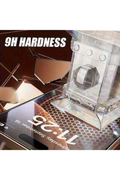 Fibaks iPhone 17 Pro Max/16 Pro Max 4K HD Kırılmaz Cam Ekran Koruyucu Kavisli Kenar Temperli 9H Sertlik