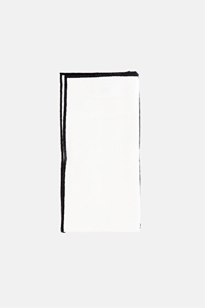 Catherine Malandrino 4 Pieces Solid Cotton Table Napkins, White