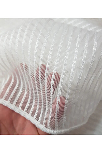 ervin Sparse Pleated Akita Thick Striped Tulle Curtain – Modern Minimal Striped Design | Fresh and Stylish Posture