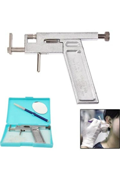 Bergeon Kulak Delme Tabancası – Paslanmaz Çelik Kutulu, Profesyonel ve Hijyenik Delme Seti