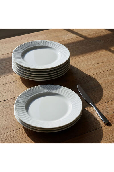 Güral Porselen Sembol 6 Piece 20 cm Cake Plate