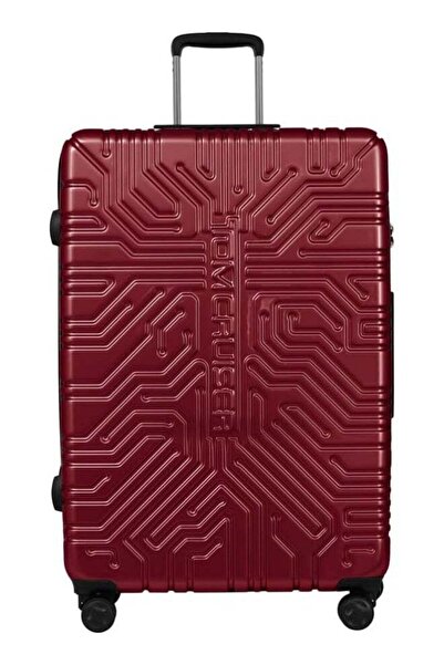 Tom Cruiser عربة ماتريكس الصلبة مقاس 28 بوصة - حمراء، ABS+PC، قفل TSA، عجلات ...