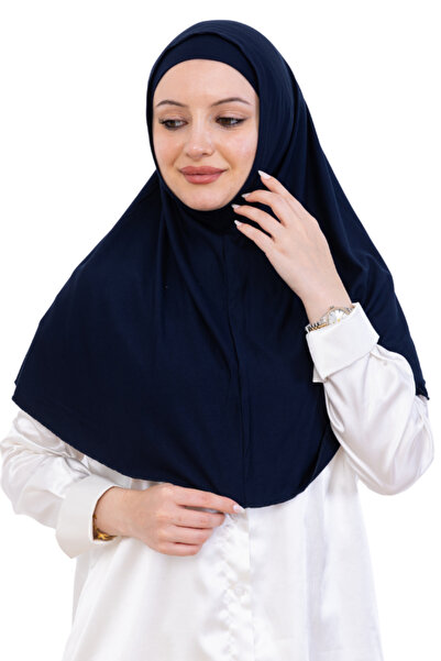 Modish Group Готовий тюрбан і хустка – віскозний комплект з кісточкою, зручний шаль для покриття голови, ісламський одяг – синій