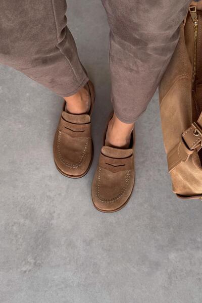 nope21shoess Γνήσιο δερμάτινο loafer Brest Toprak