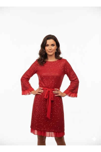 Cb Made In Italy ✨ Dört Mevsim Işıltısı: Payetli Şık Astarlı Elbise Koleksiyo...