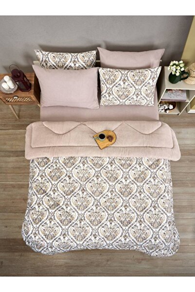 Esre ev tekstili Çift Kişilik Pofuduk Lüx Welsoft Uyku seti Çarşaf Dahil