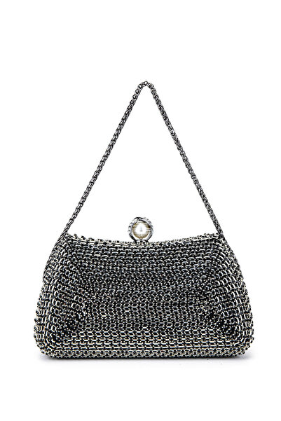 Tamer Tanca Kadın Vegan Siyah Abiye Çanta