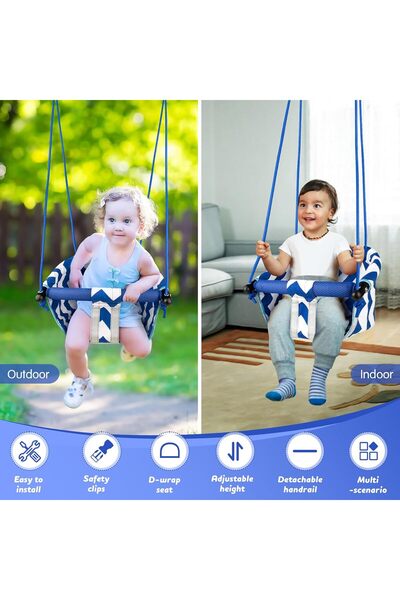 STAR5 Shiker Toddler Swing - Comfortable Outdoor Baby Swing with 3-Point Harness
