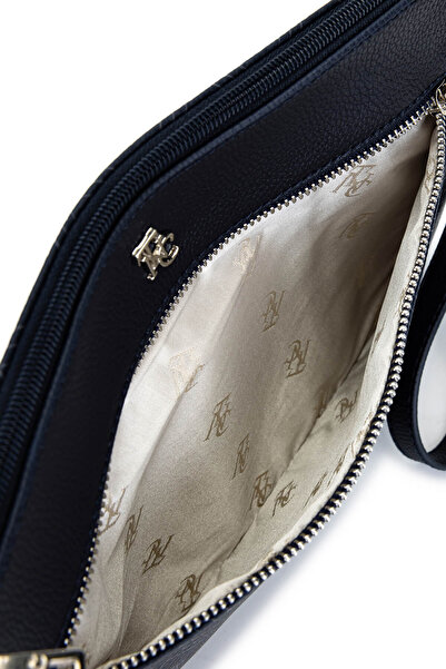 Tamer Tanca Жіноча сумочка з штучної шкіри синього кольору з візерунком