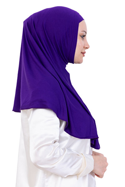 Modish Group Ready-Made Turban & Headscarf – Comfortable Hijab Shawl Islamic Clothing with Viscose Bonnet Set - Purple