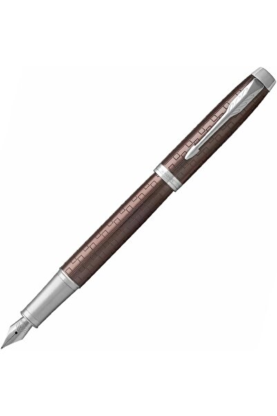 Parker IM Fountain Pen Luxury Brown, Medium Nib with Blue Ink (1931677)