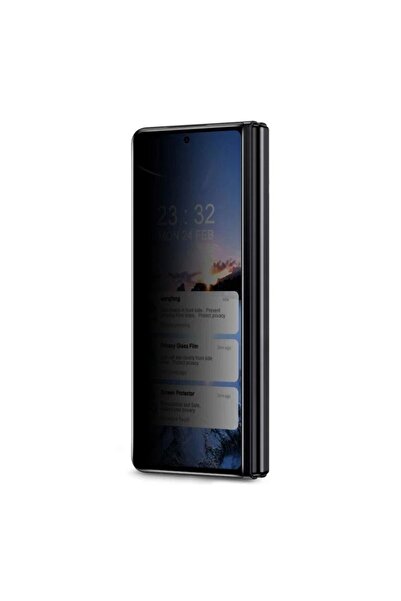 schitec Samsung Galaxy Z Fold 7 Darbe Emici Premium Hayalet Ön Ekran Koruyucu Poliüretan Film