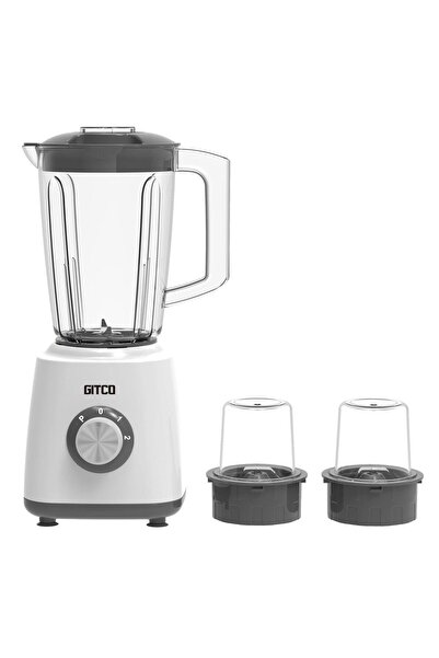 GITCO 3-in-1 Countertop Blender 500W, 1.5L, White/Grey