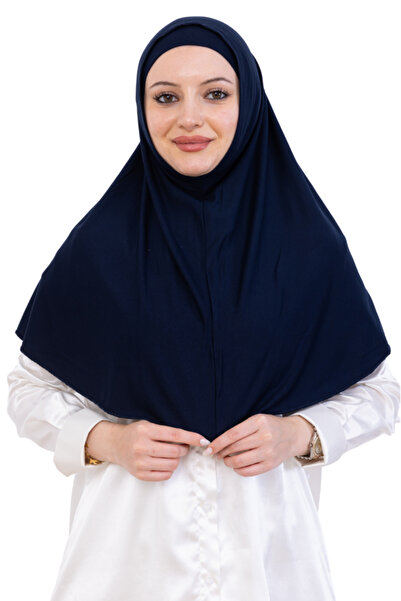 Modish Group Готовий тюрбан і хустка – віскозний комплект з кісточкою, зручний шаль для покриття голови, ісламський одяг – синій