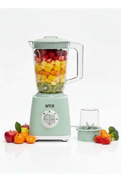 GITCO 2-in-1 Countertop Blender, 500 W, 1.5 L, GB1011 - Mint Green