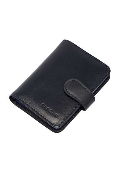 Tergan Δερμάτινη θήκη κάρτας Navy Blue Unisex 01210h86