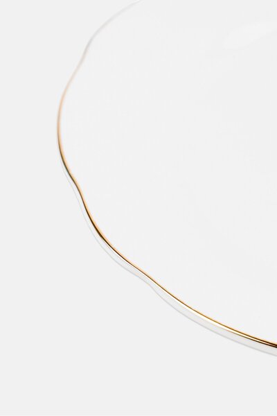 Muy Mucho Porcelain Desert Plate, White