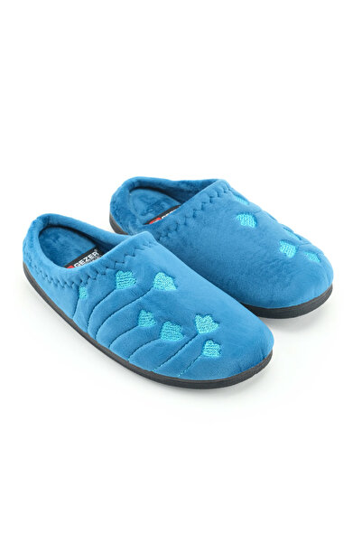 GEZER Women's Winter Pu Comfortable Sole Embroidered Design Home Garden Slippers