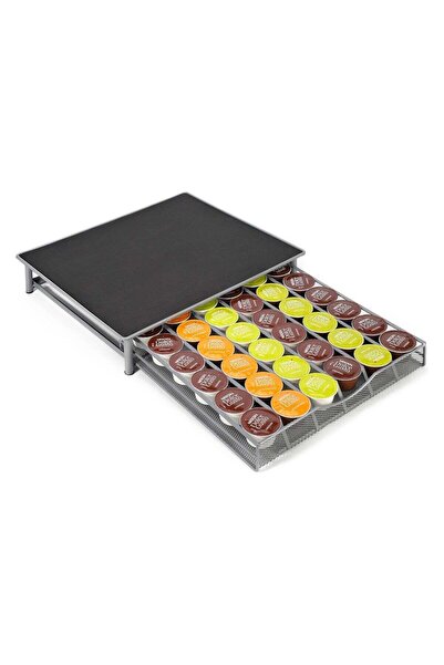 BLOOMING TIME منظم أدراج كبسولات القهوة، 36 قطعة - موفر للمساحة، غير قابل للا...