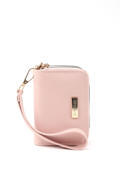 SHAKA Pudra Shk266 Faux Leather Wallet with 9 Compartments, Zipper Closure, Card Holder and Coin Compartment