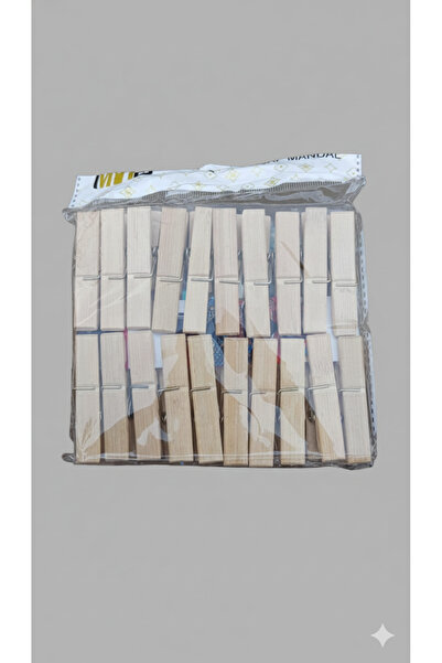 Mutser “20'li ahşap mandal seti; güçlü yay, sağlam tutuş, doğal ahşap yapısıy...