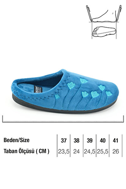 GEZER Women's Winter Pu Comfortable Sole Embroidered Design Home Garden Slippers