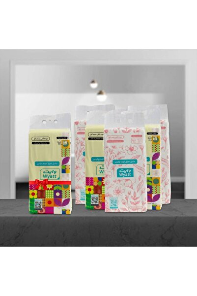 wyatt White Long Hanging Tissues - 6 Packs - 1800 Single Tissues - 5 Ply