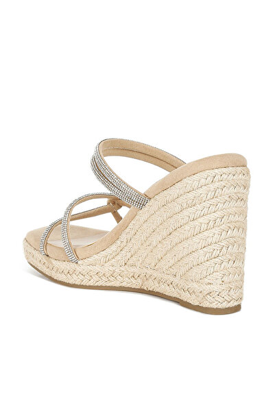 london Rag Women Rhinestones Embellished Espadrilles in Blush