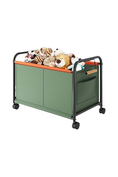 BLOOMING TIME صندوق تخزين ألعاب بعجلات - صندوق ألعاب قابل للطي للأطفال
