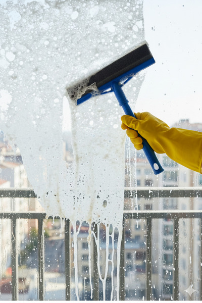 HkTeknik Süngerli Camsil-Çekçek-El Çekpası-Pratik Oto Cam Temizleyici