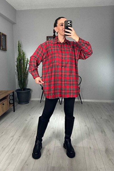 lady special Oversize Oduncu Gömlek