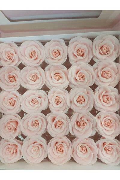 OEM Set 25 Trandafiri De Sapun Parfumati, Aspect Criogenat, 7cm