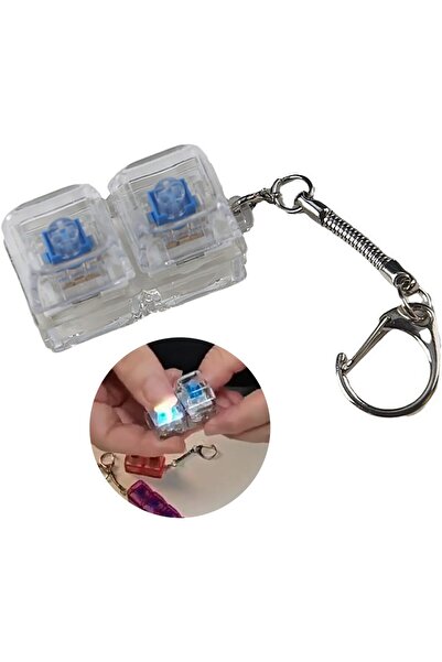 Generic Keyboard Switches Tester Keychain with LED and Translucent Keycaps